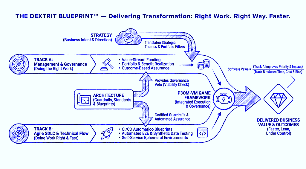 THE DEXTRIT BLUEPRINT — Delivering Transformation: Right Work. Right Way. Faster.